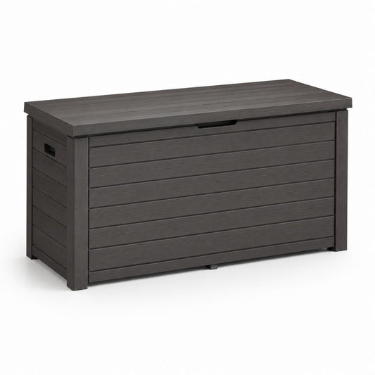 Baule da giardino in polipropilene grigio antracite rettangolare 120 x 65 x 70 cm 450 L